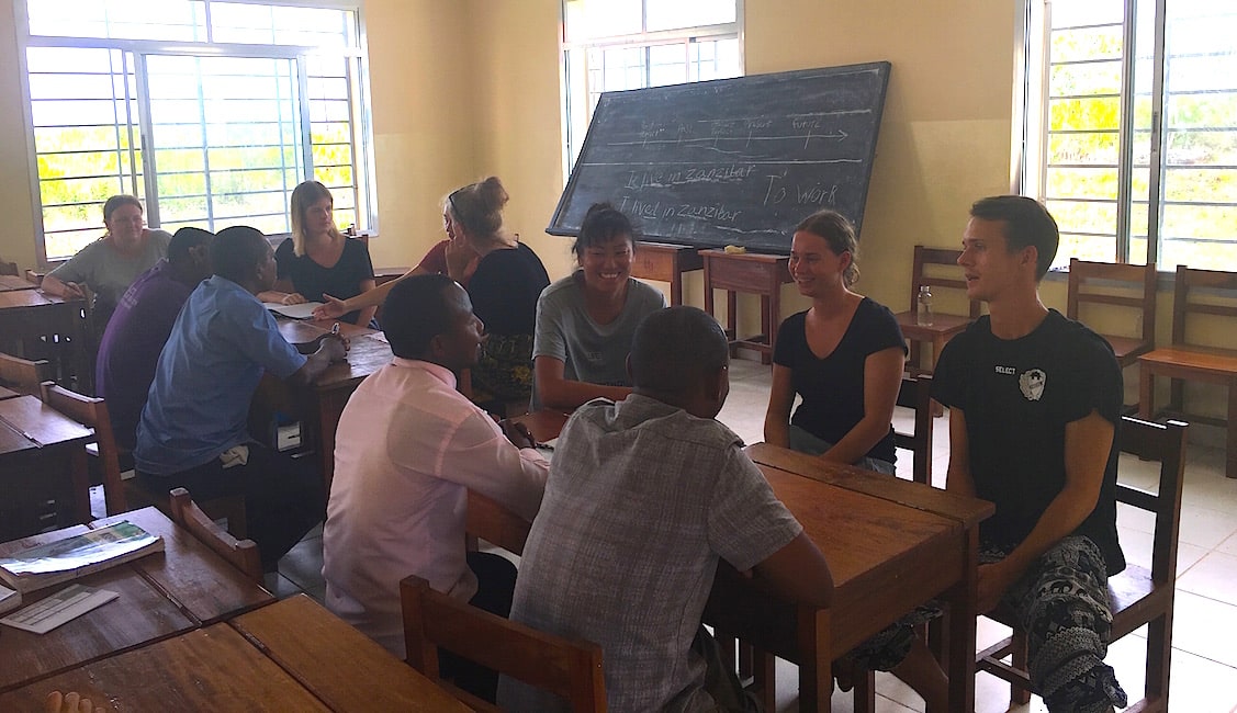 Frivilligt arbejde i udlandet engelsk undervisning Zanzibar Højskolen Højskole i udlandet